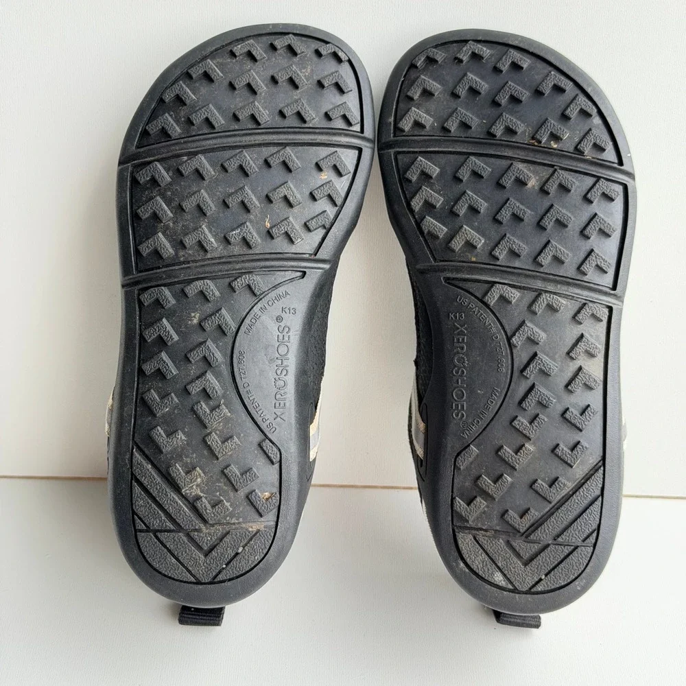 Xero Kids Prio Running Shoe size 13 Black Minimalist Barefoot Casual